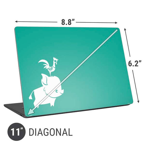 Disney Moana Heihei and Pua Universal Laptop 11in (8.8 x 6.2in) Skin